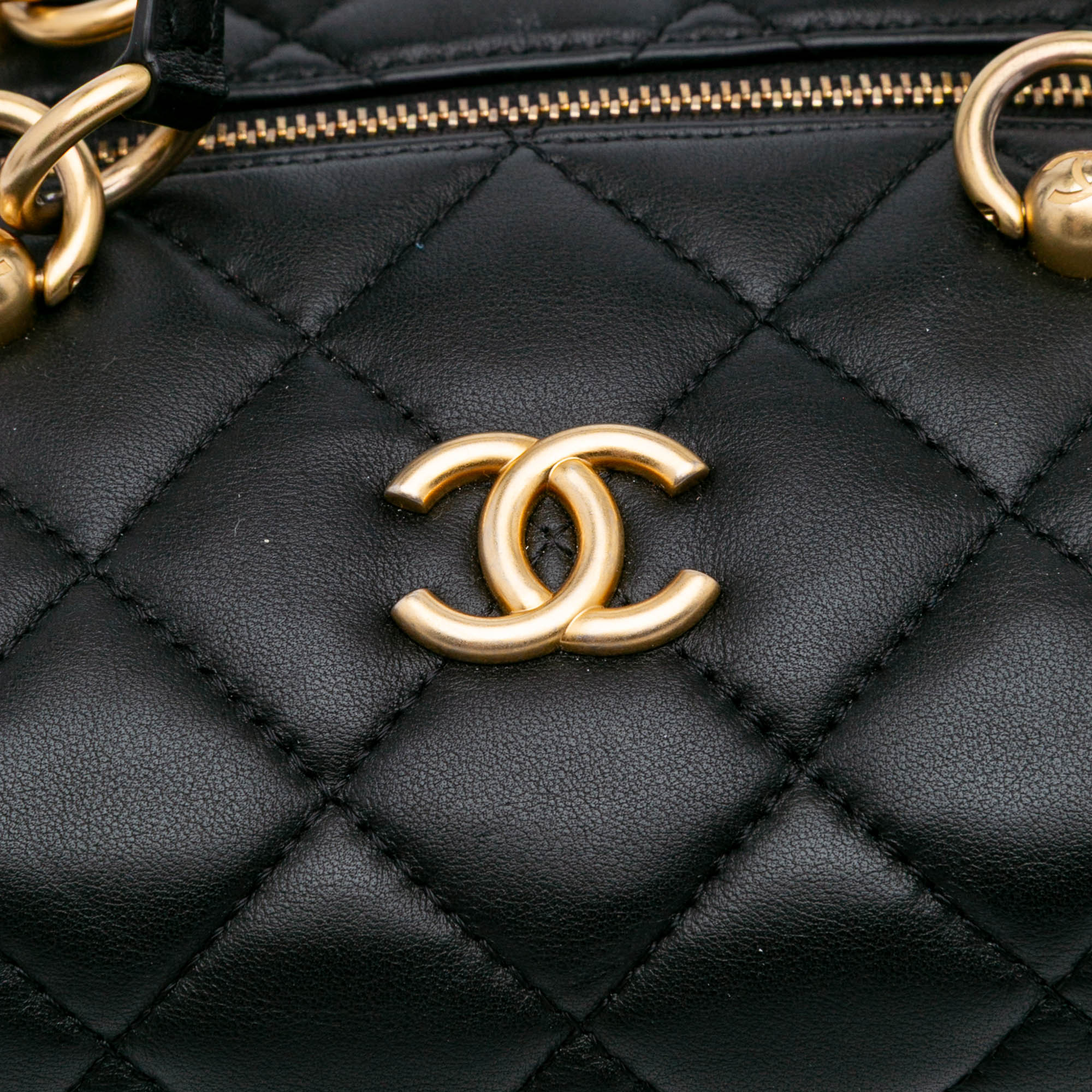 Métiers d'Art CC Quilted Lambskin Box Top Handle Satchel