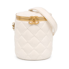 Small Quilted Lambskin Crown Box Bag_0