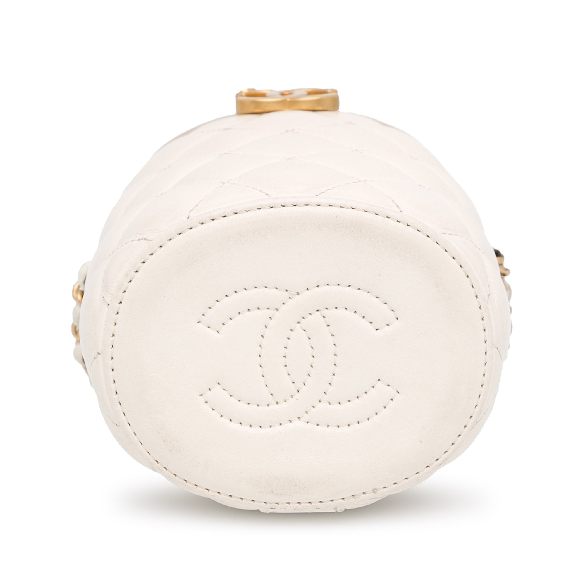 Small Quilted Lambskin Crown Box Bag
