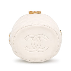Small Quilted Lambskin Crown Box Bag