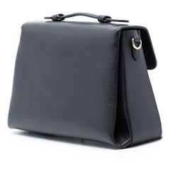 Medium Dollar Calf Interlocking G Satchel
