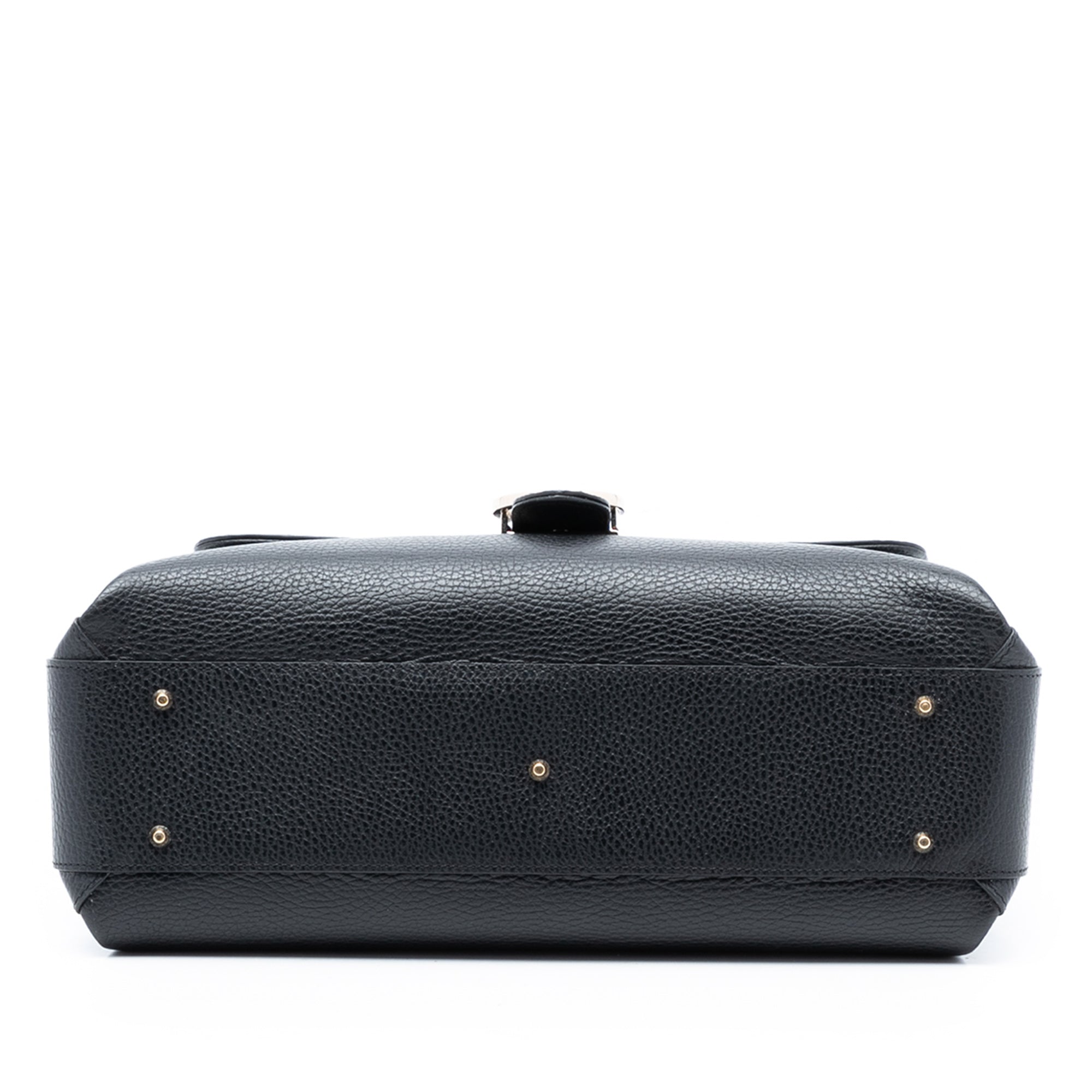 Medium Dollar Calf Interlocking G Satchel