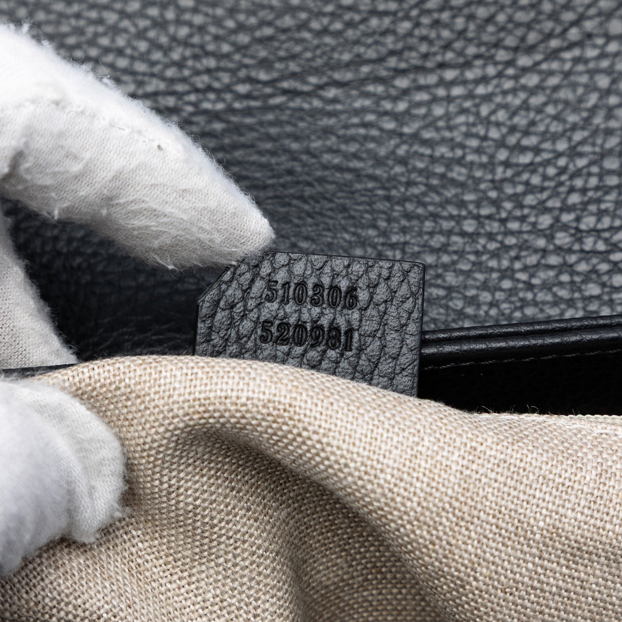 Medium Dollar Calf Interlocking G Satchel