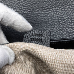 Medium Dollar Calf Interlocking G Satchel