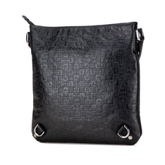 Embossed Leather Horsebit Abbey D Ring Crossbody