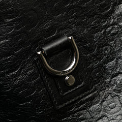Embossed Leather Horsebit Abbey D Ring Crossbody