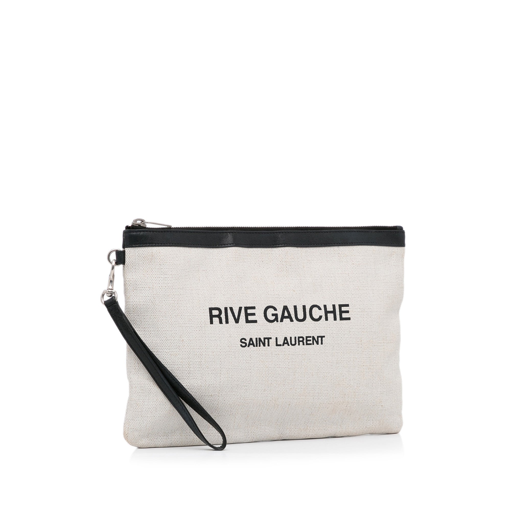 Canvas Rive Gauche Wristlet Clutch_1