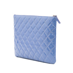 Medium Quilted Patent O Case Clutch