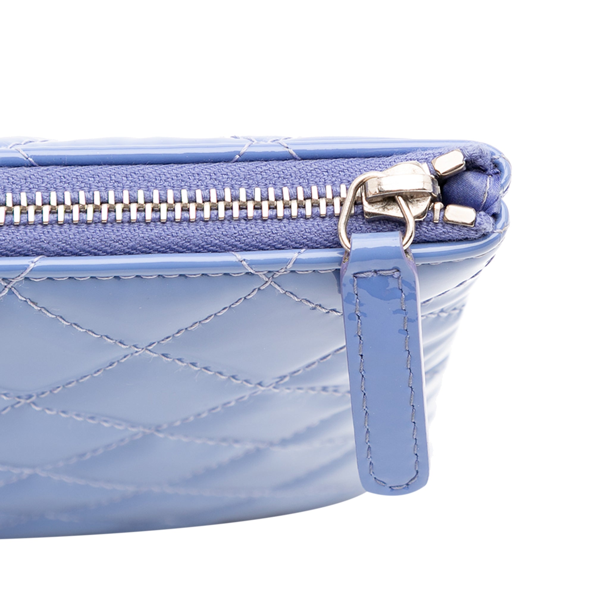 Medium Quilted Patent O Case Clutch