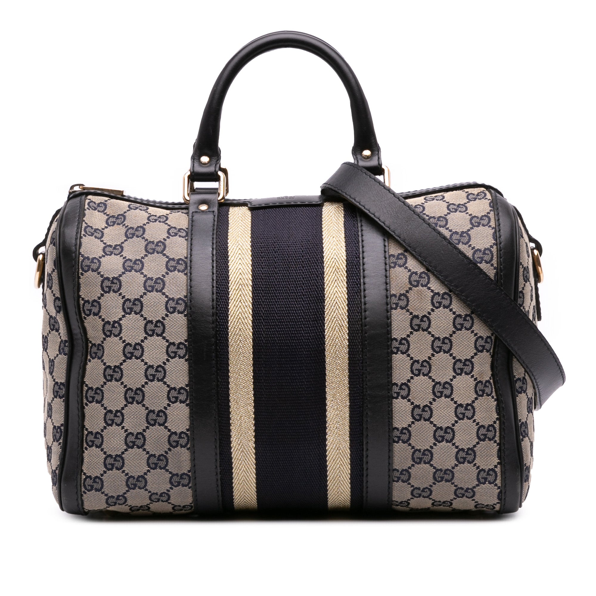 Medium GG Canvas Web Joy Boston Bag