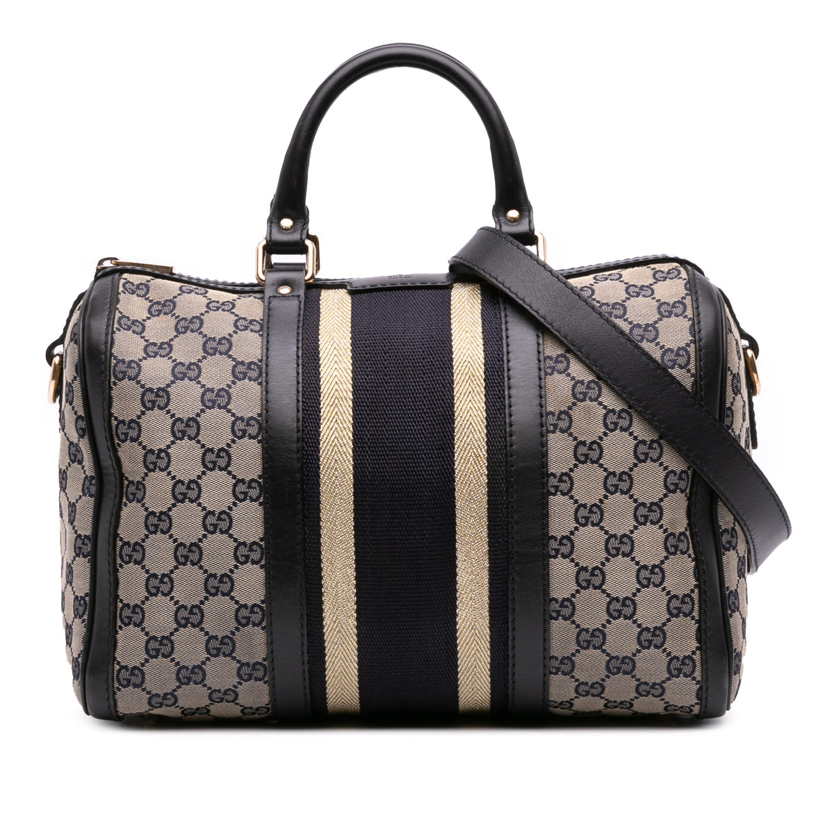 Medium GG Canvas Web Joy Boston Bag