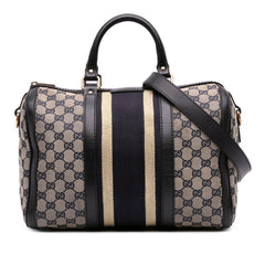 Medium GG Canvas Web Joy Boston Bag