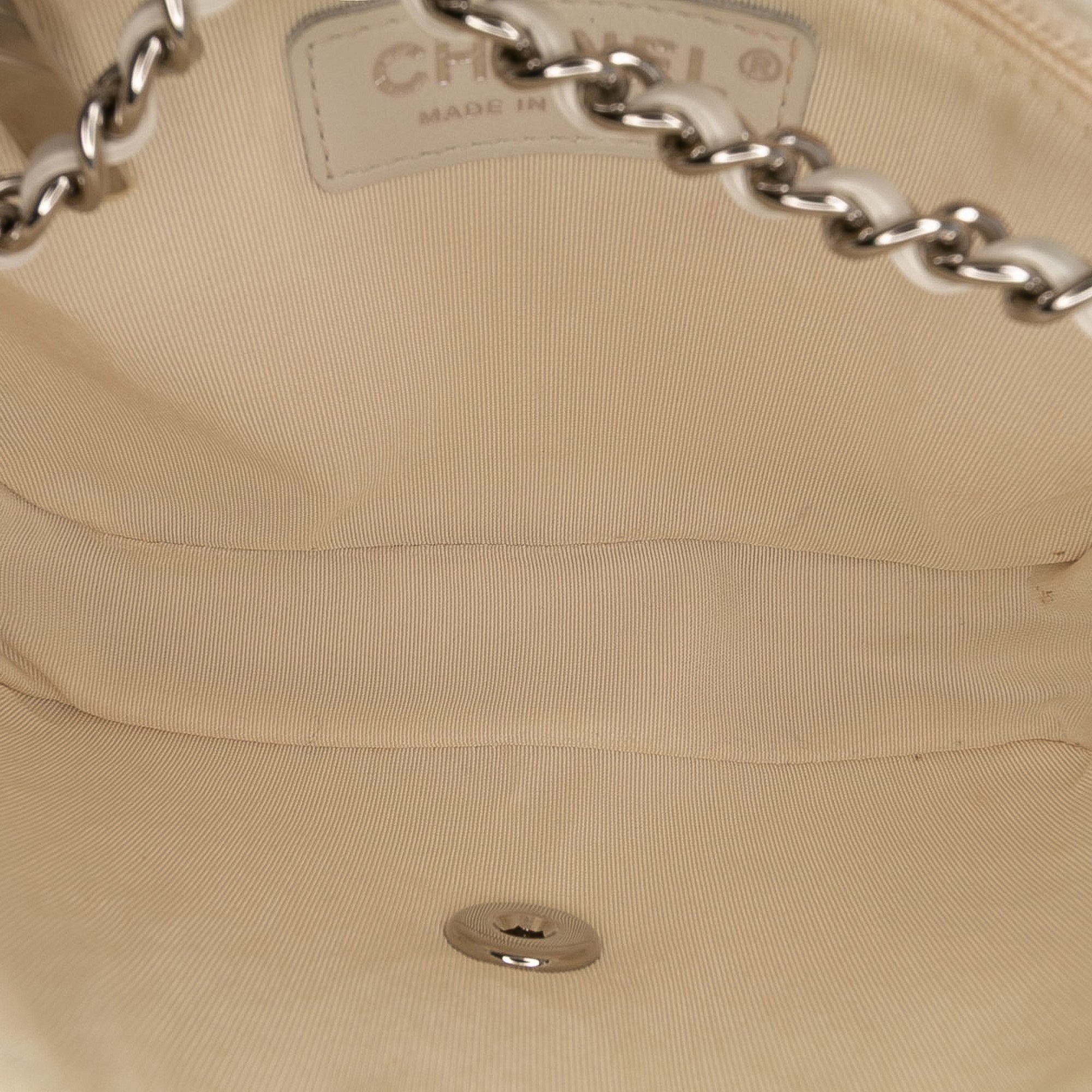 Mini Quilted Lambskin and Metallic Trim Elementary Chic Flap