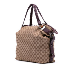 Large GG Canvas Bamboo Bar Tote