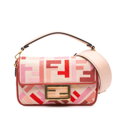Mini Zucca Embroidered Baguette Satchel