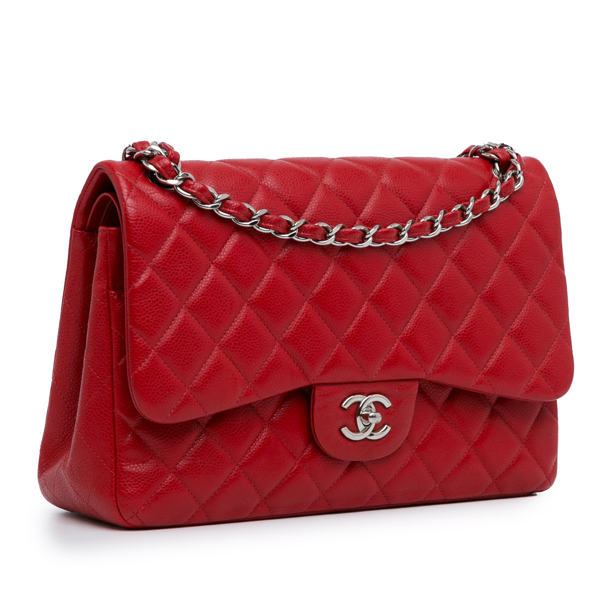 Jumbo Classic Caviar Double Flap