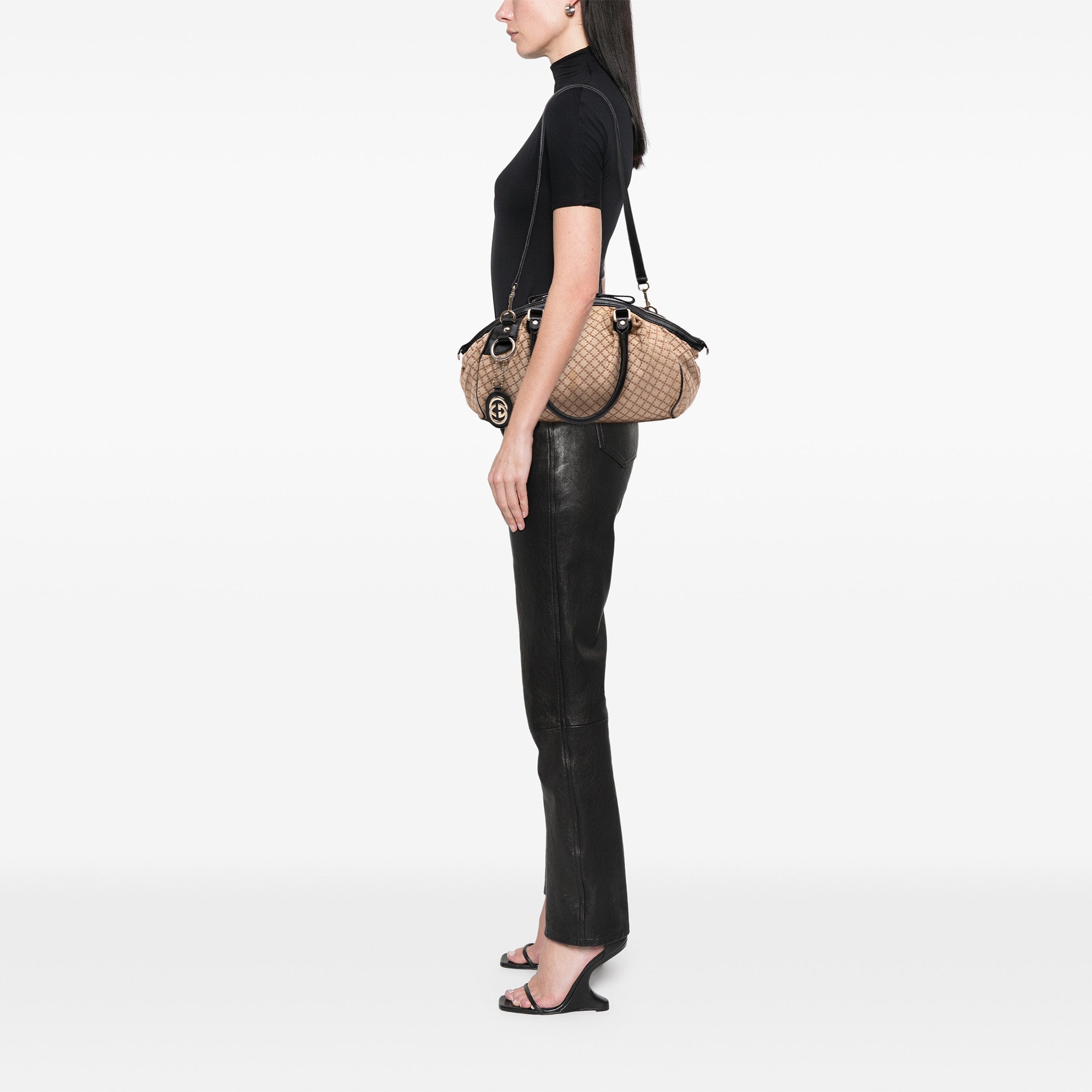 Diamante Canvas Sukey Satchel