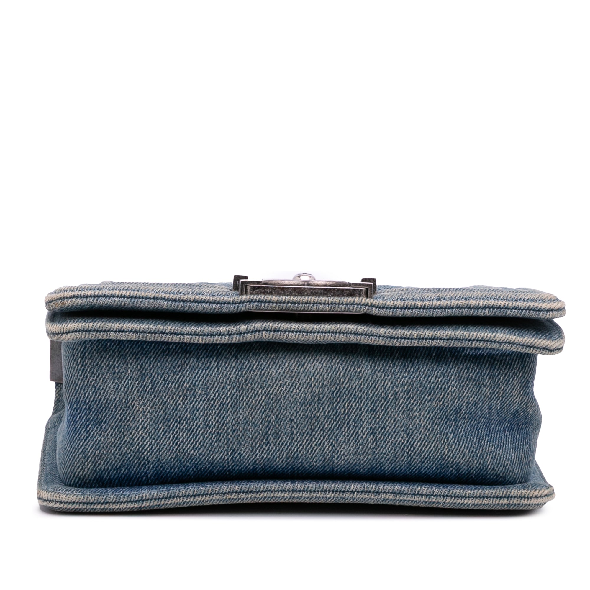 Small Quilted Denim Boy Flap