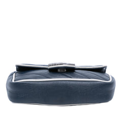 Super Mini GG Marmont Matelasse Leather Torchon Flap Crossbody