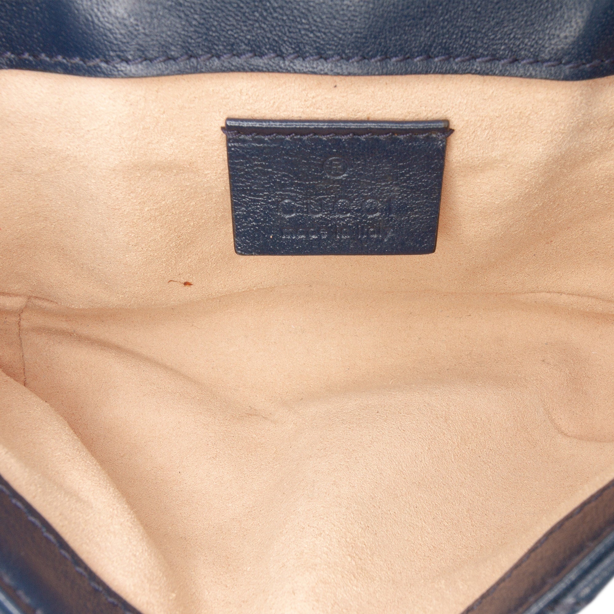 Super Mini GG Marmont Matelasse Leather Torchon Flap Crossbody