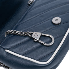 Super Mini GG Marmont Matelasse Leather Torchon Flap Crossbody