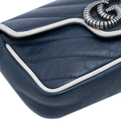 Super Mini GG Marmont Matelasse Leather Torchon Flap Crossbody