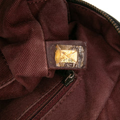 Jumbo Quilted Aged Calfskin Portobello Flap