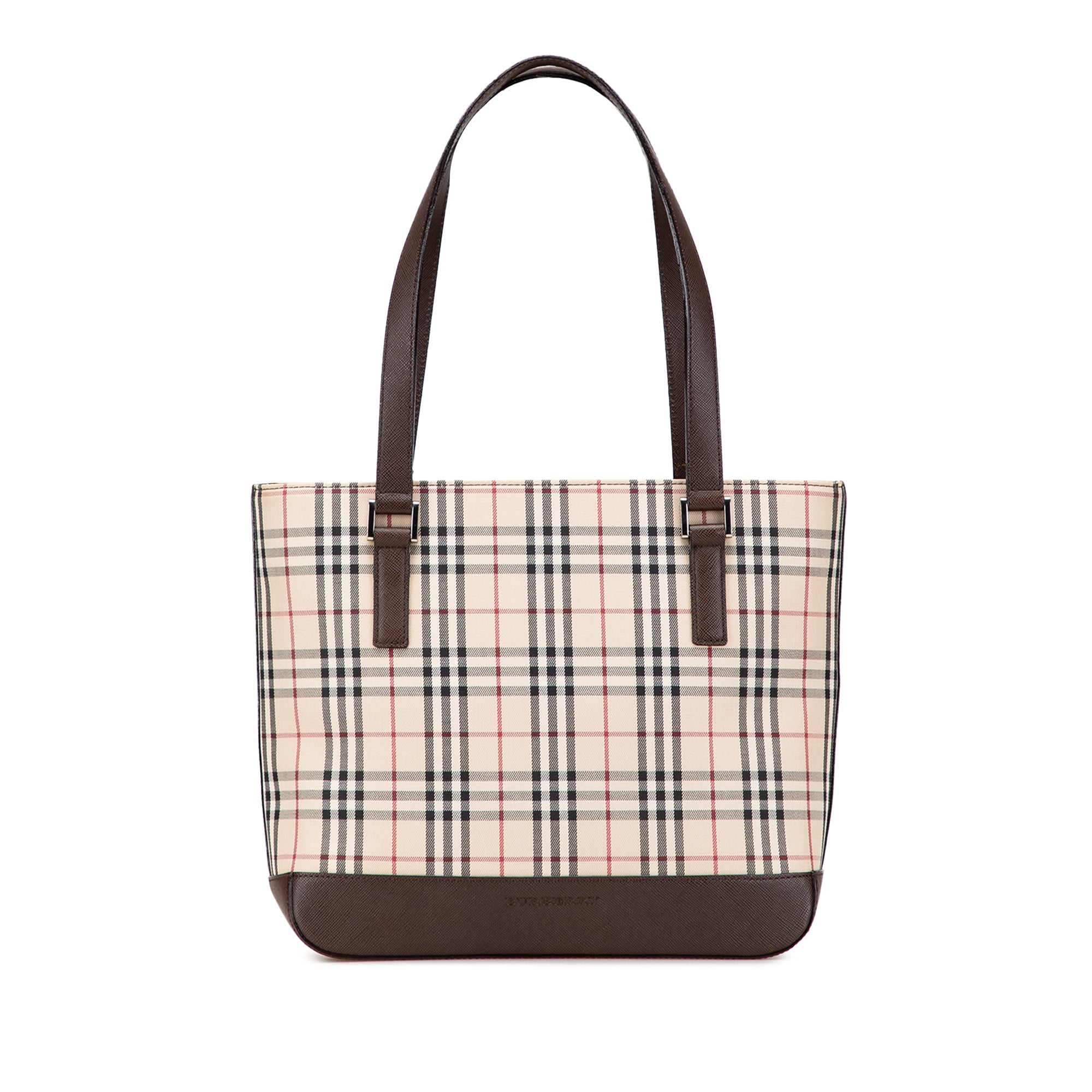 House Check Canvas Tote