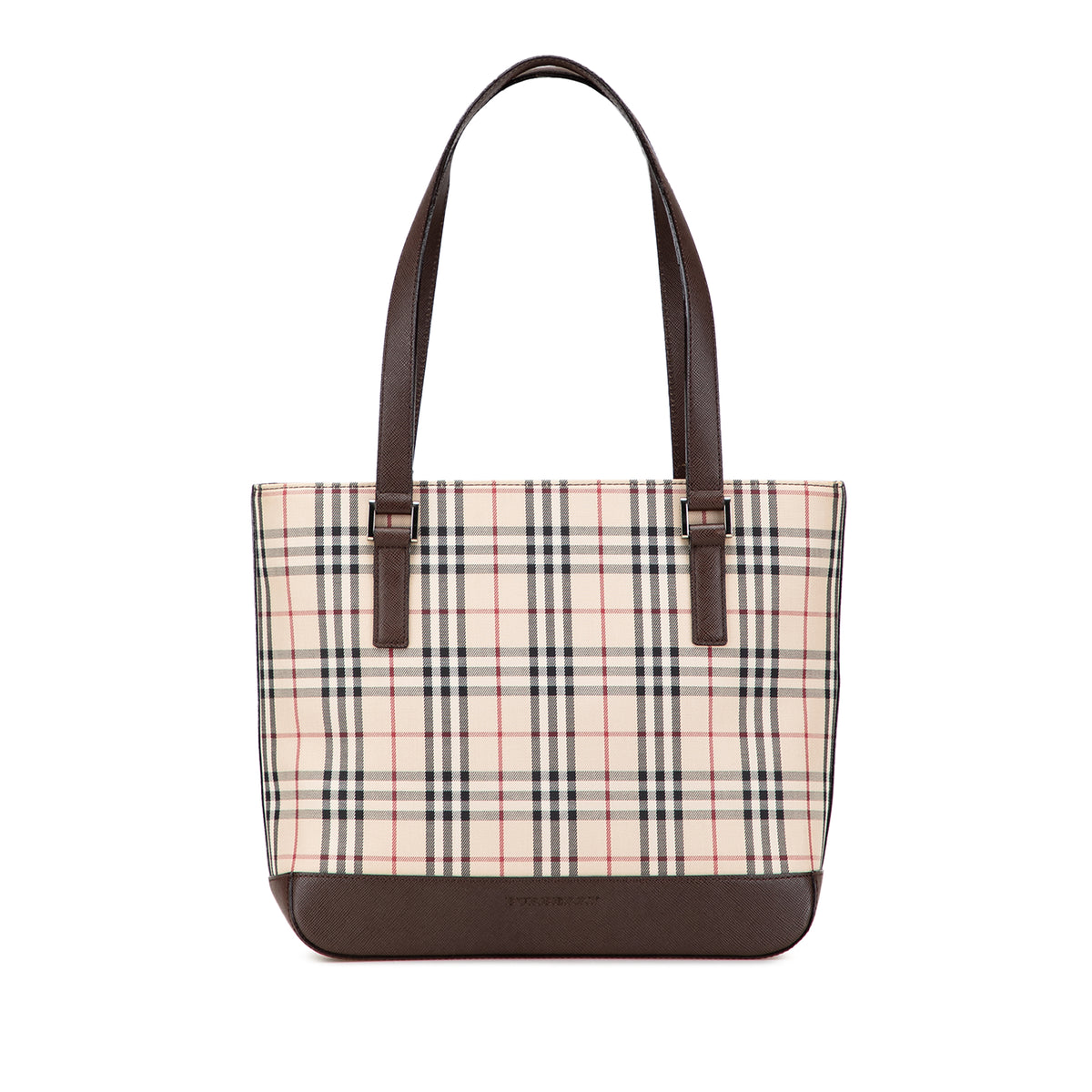 House Check Canvas Tote