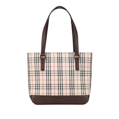 House Check Canvas Tote