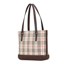 House Check Canvas Tote