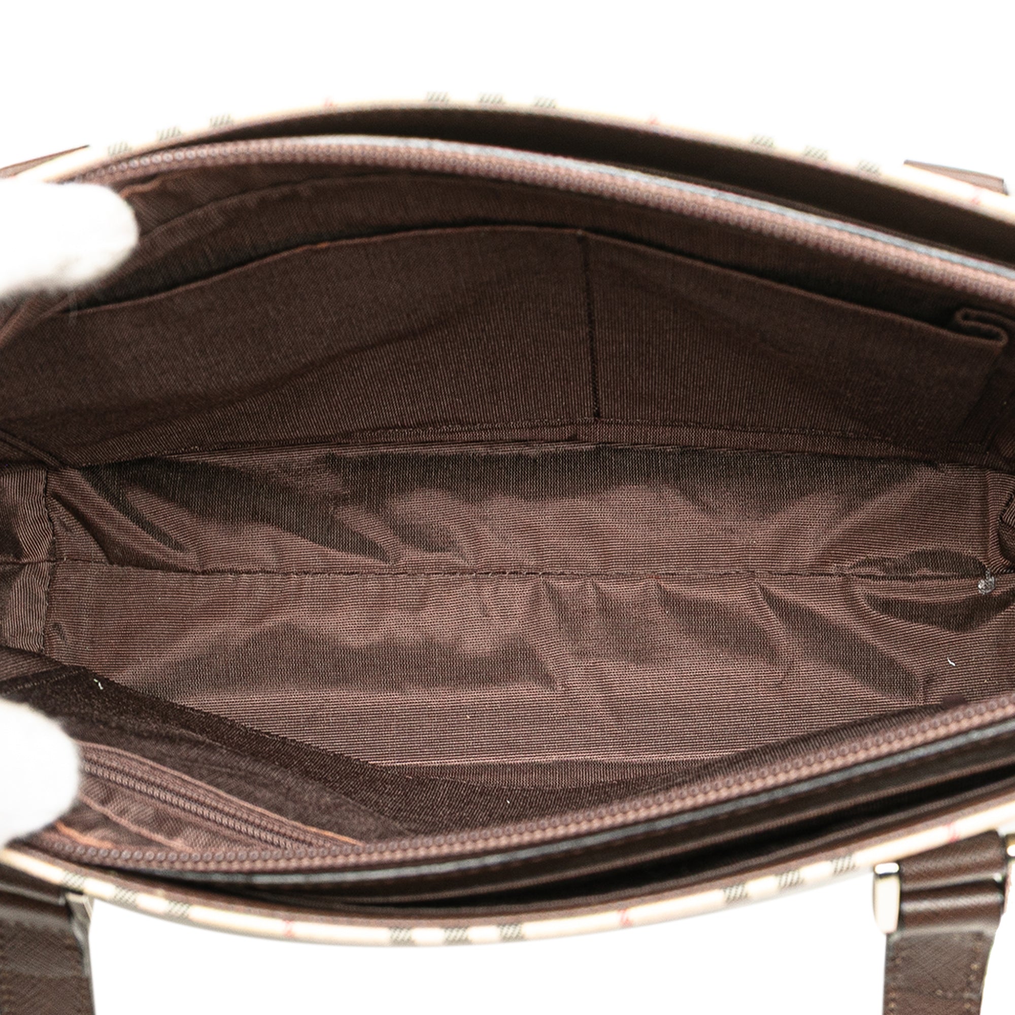 House Check Canvas Tote