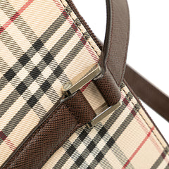 House Check Canvas Tote