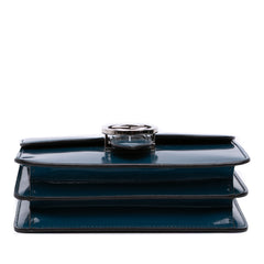Small Polished Calfskin Interlocking G Dollar Crossbody