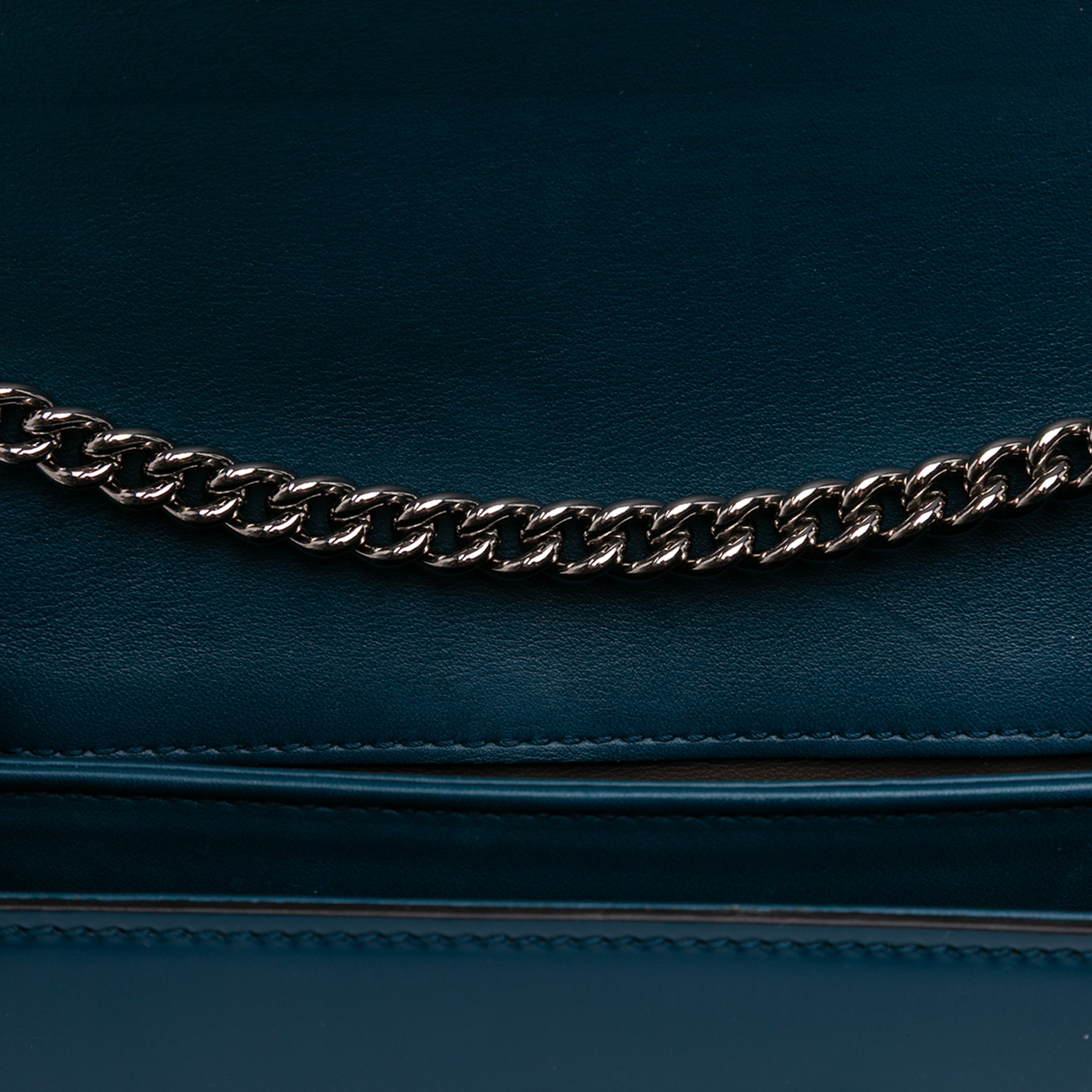 Small Polished Calfskin Interlocking G Dollar Crossbody