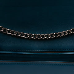 Small Polished Calfskin Interlocking G Dollar Crossbody