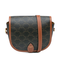 Medium Triomphe Coated Canvas Folco Crossbody