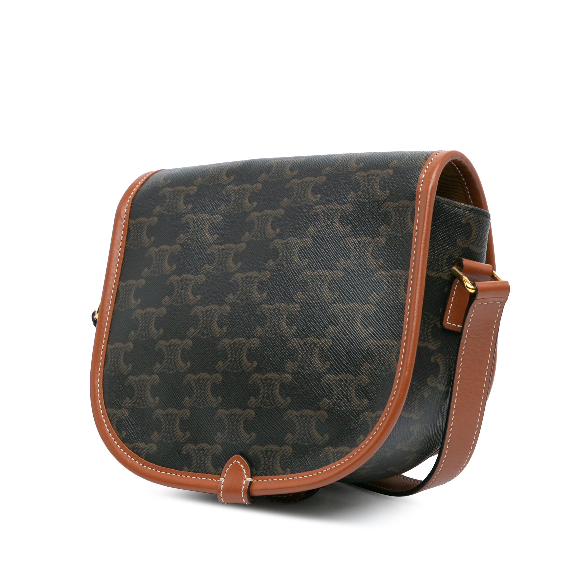 Medium Triomphe Coated Canvas Folco Crossbody