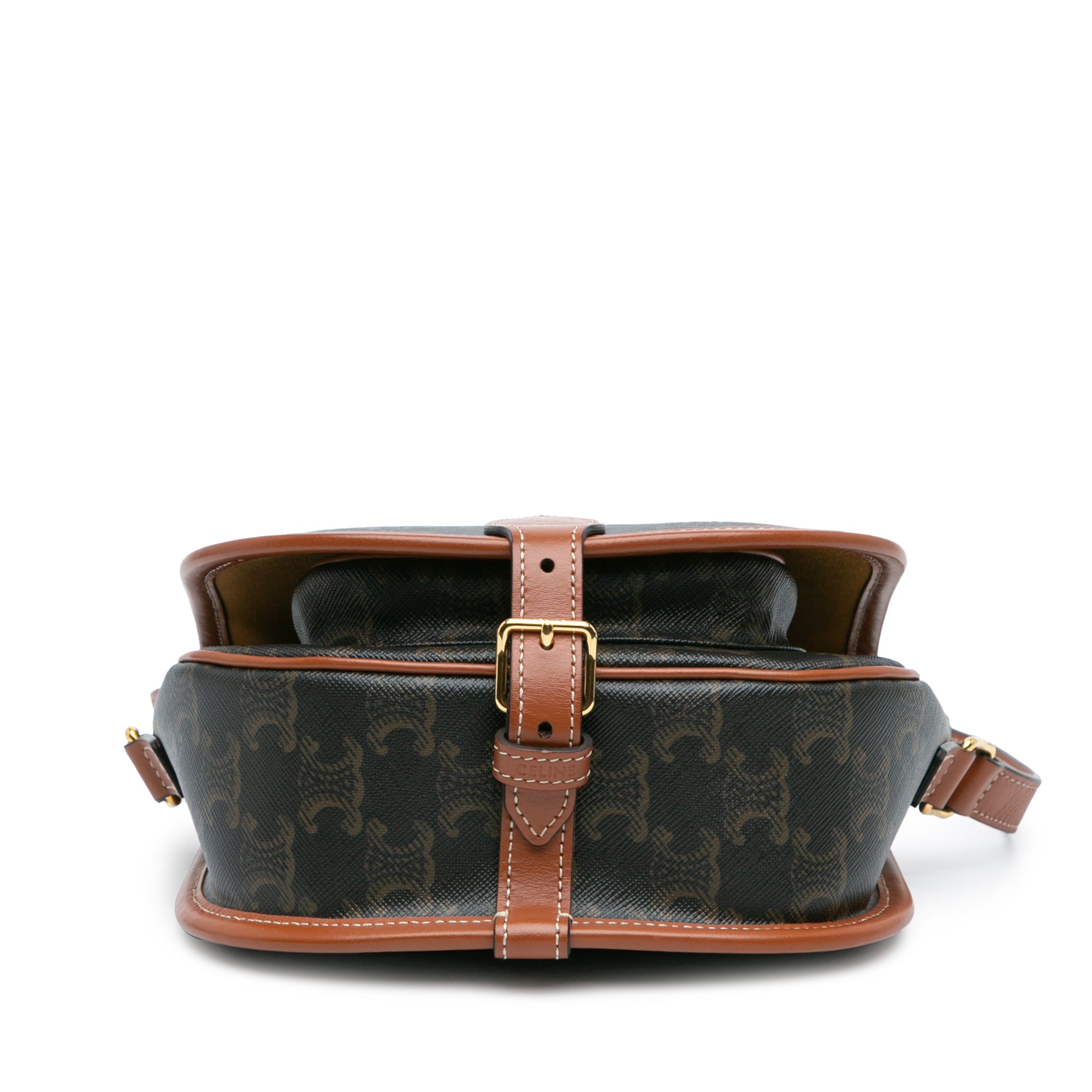 Medium Triomphe Coated Canvas Folco Crossbody