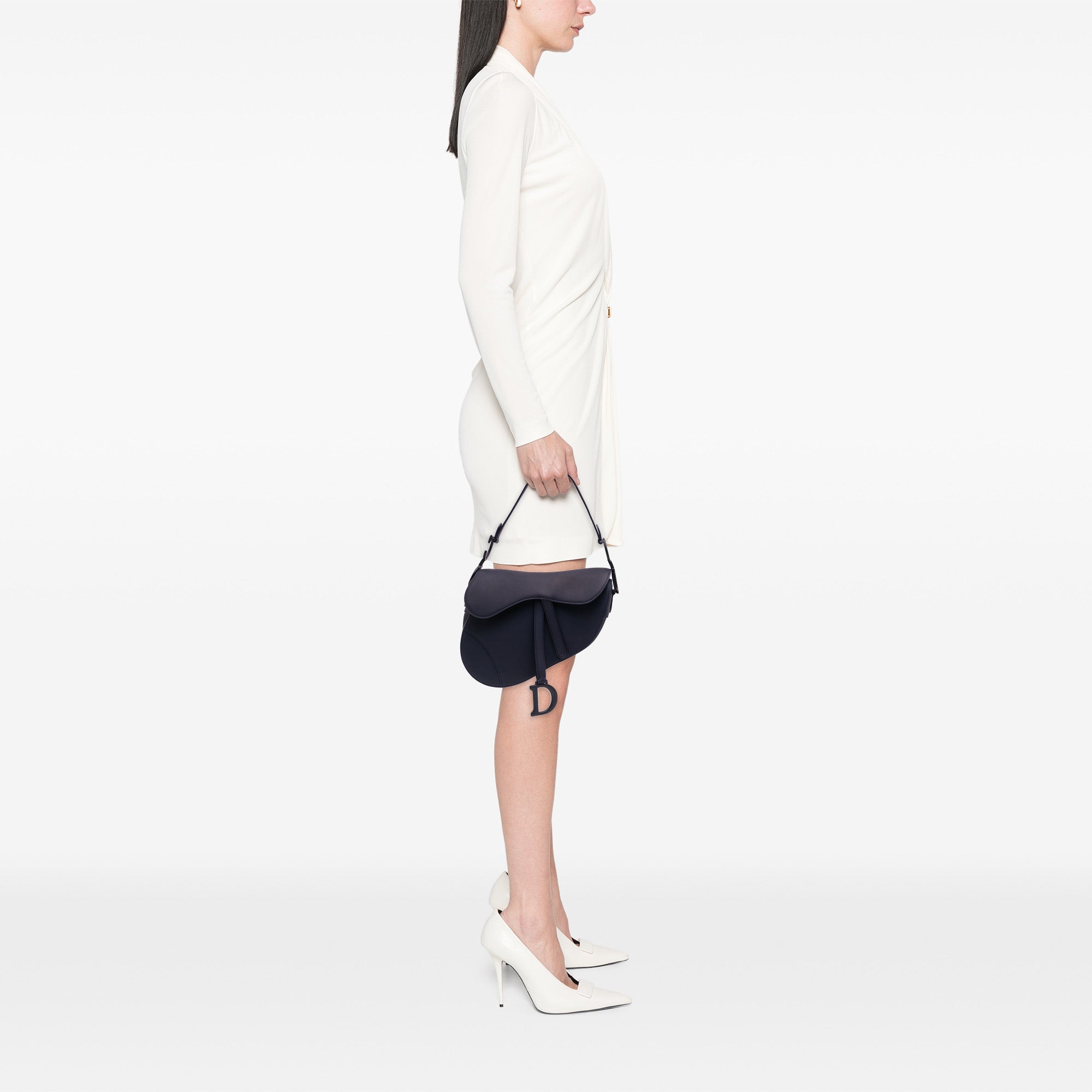 Ultra Matte Calfskin Saddle Bag