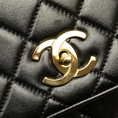 CC Quilted Lambskin Chain Flap