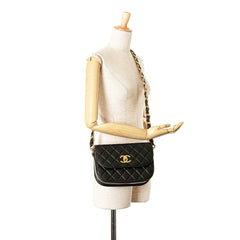 CC Quilted Lambskin Chain Flap