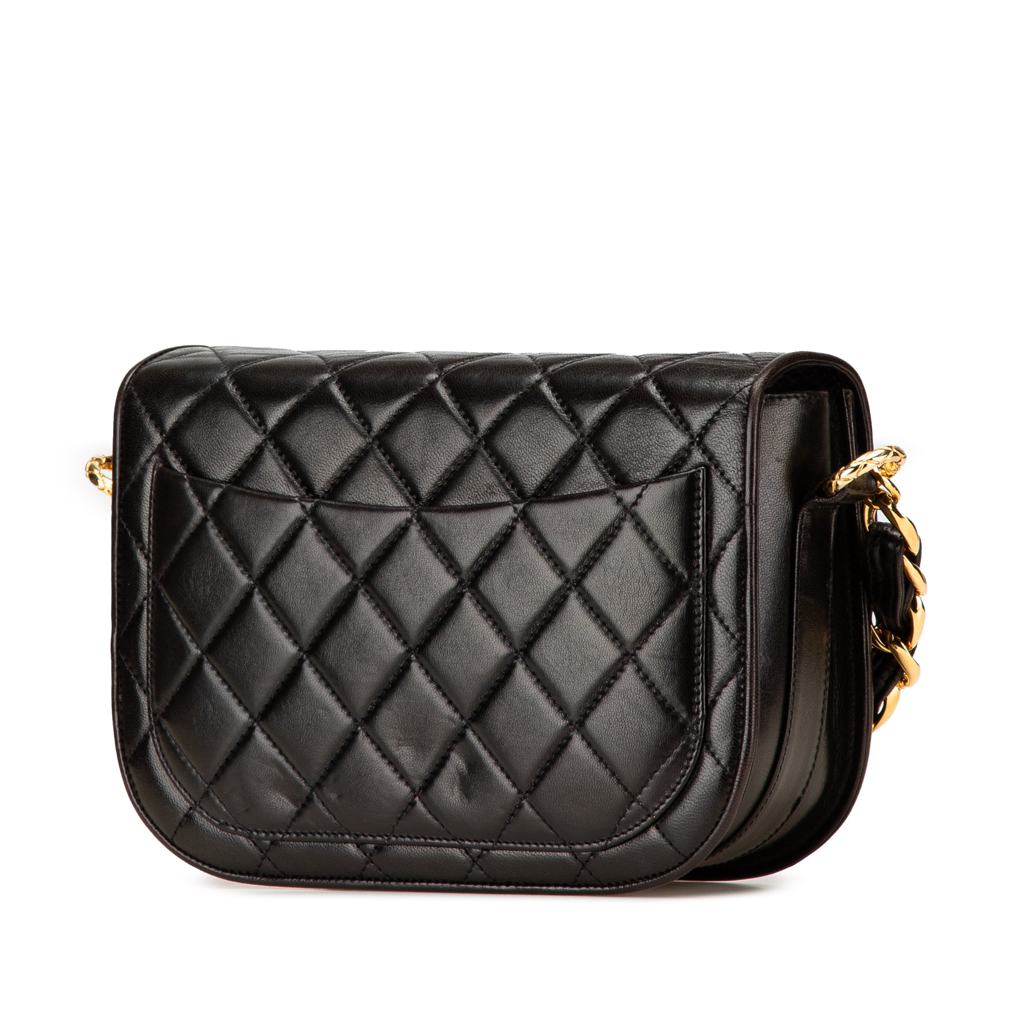 CC Quilted Lambskin Chain Flap