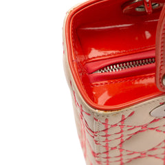 Medium Lambskin Cannage Stitched Lady Dior