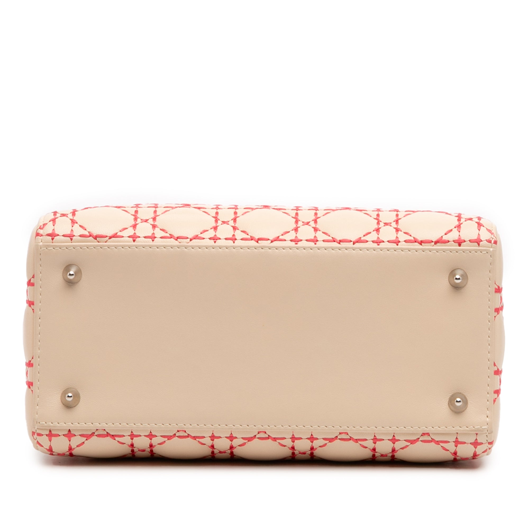 Medium Lambskin Cannage Stitched Lady Dior