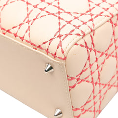 Medium Lambskin Cannage Stitched Lady Dior