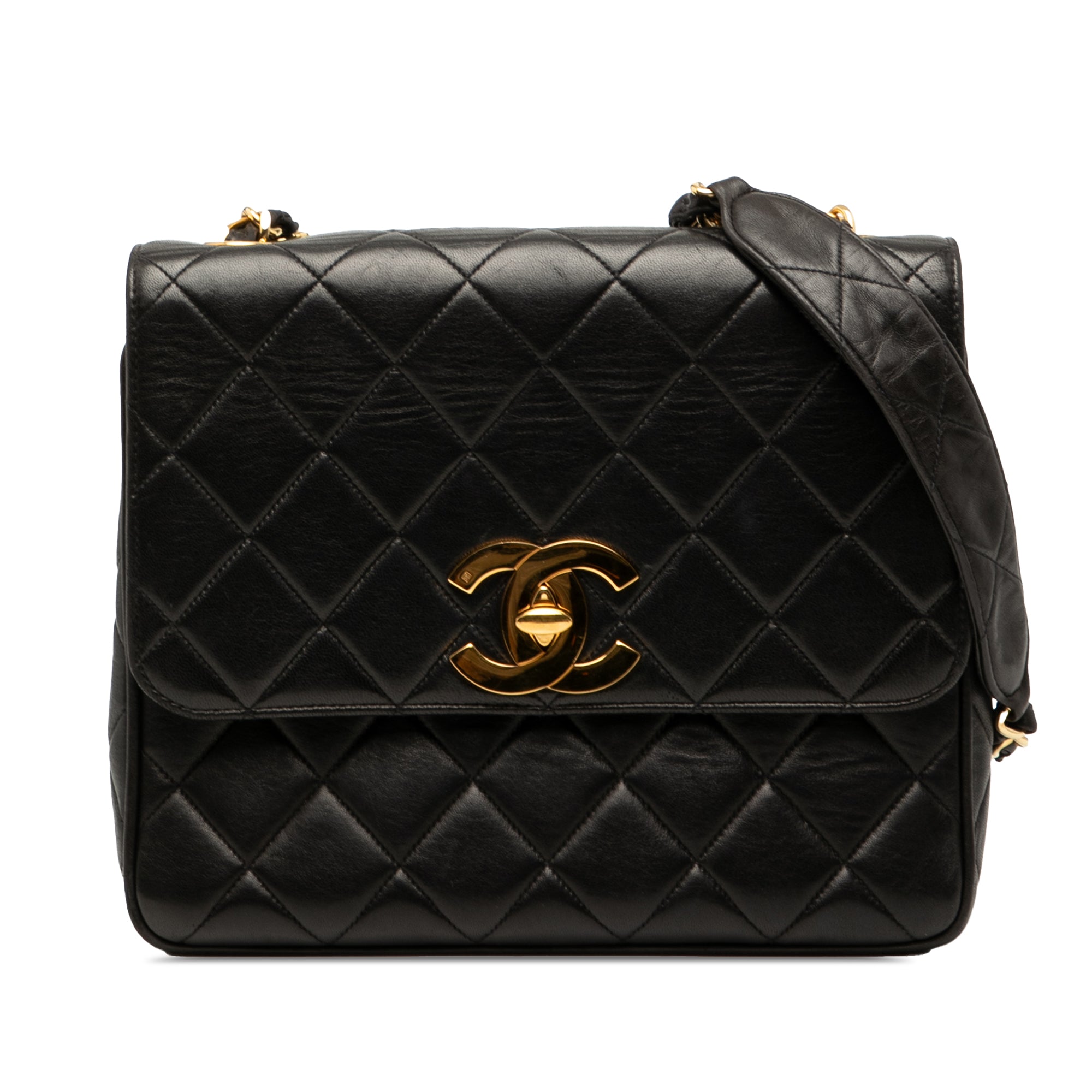 Quilted Lambskin XL Square Flap