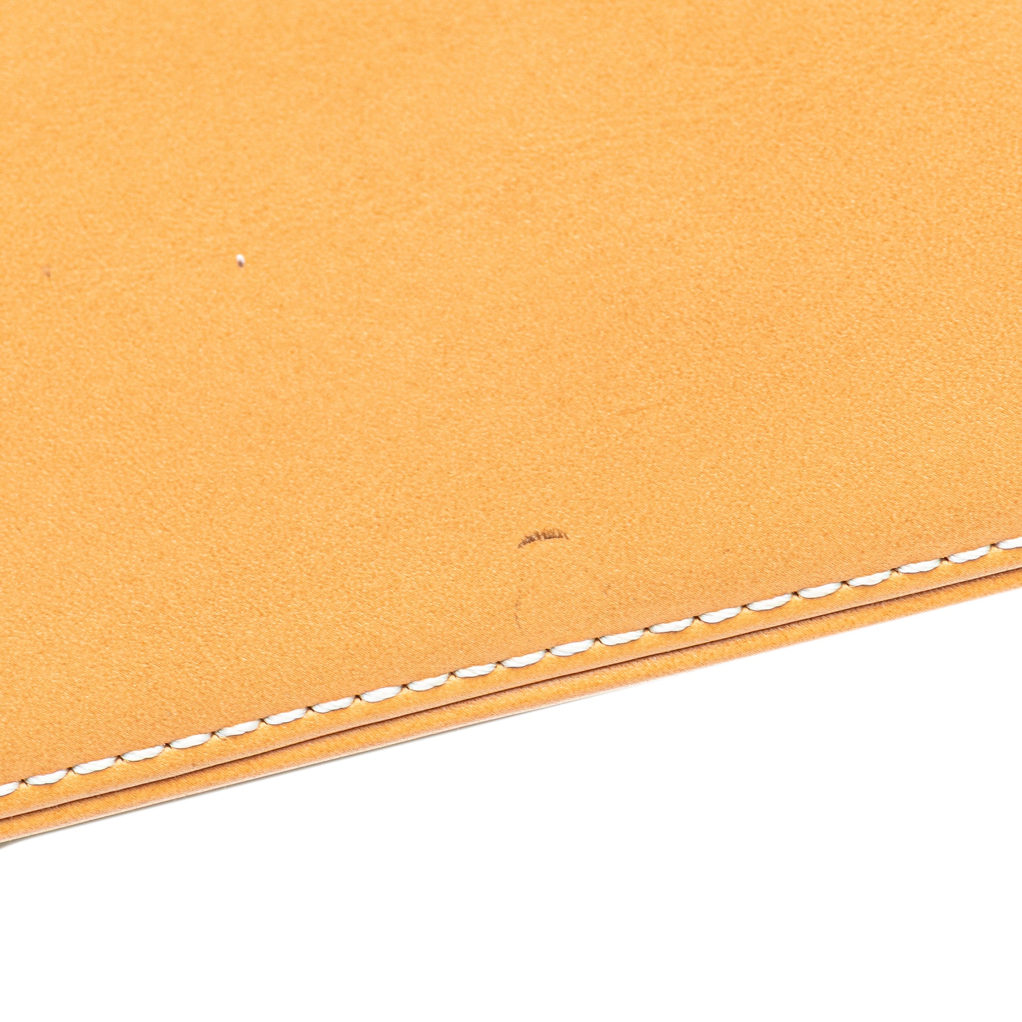 Leather Trimmed Canvas Handbag