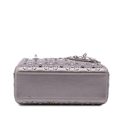 Mini Satin Cannage Crystal Lady Dior