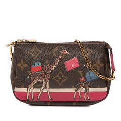 Monogram Giraffe Christmas Mini Pochette Accessoires